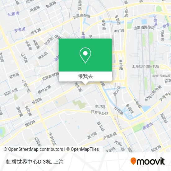 虹桥世界中心D-3栋地图
