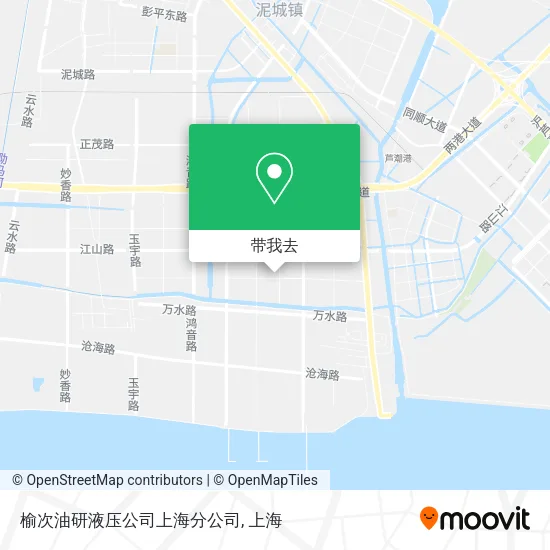 榆次油研液压公司上海分公司地图
