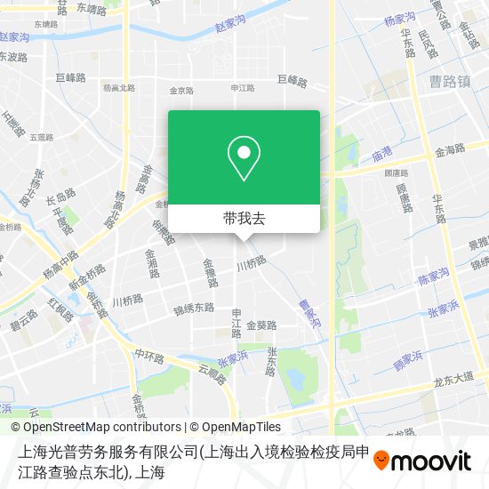 上海光普劳务服务有限公司(上海出入境检验检疫局申江路查验点东北)地图