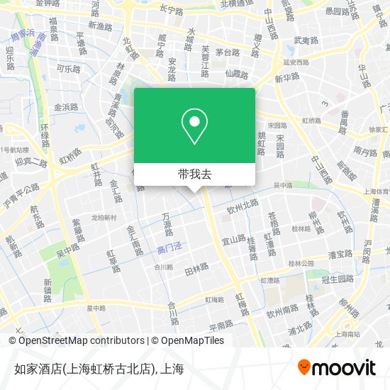 如家酒店(上海虹桥古北店)地图