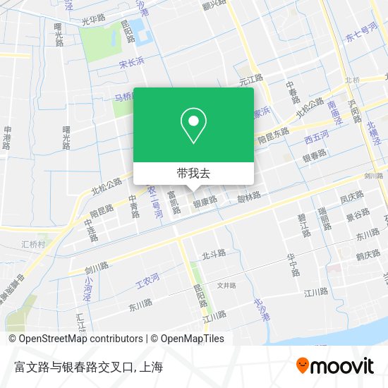 富文路与银春路交叉口地图