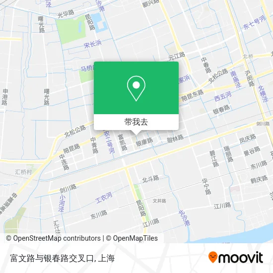 富文路与银春路交叉口地图