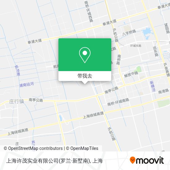上海许茂实业有限公司(罗兰·新墅南)地图