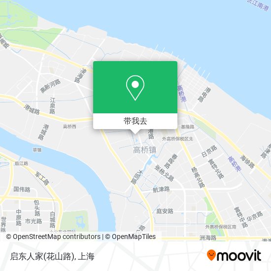 启东人家(花山路)地图