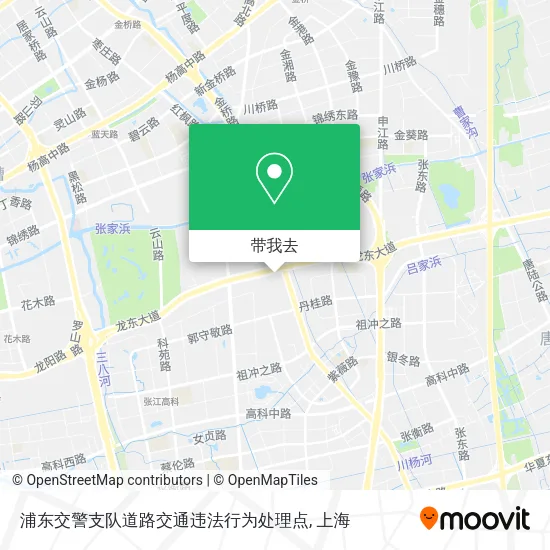 浦东交警支队道路交通违法行为处理点地图