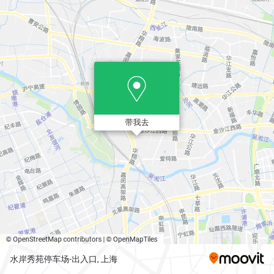 水岸秀苑停车场-出入口地图
