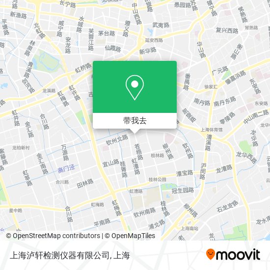 上海泸轩检测仪器有限公司地图