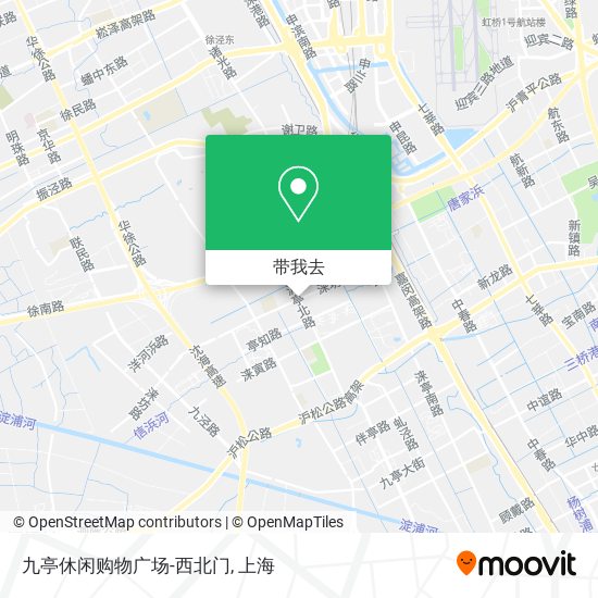 九亭休闲购物广场-西北门地图