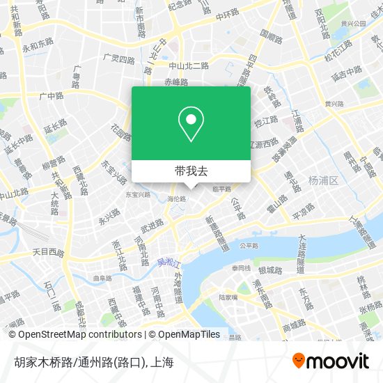 胡家木桥路/通州路(路口)地图