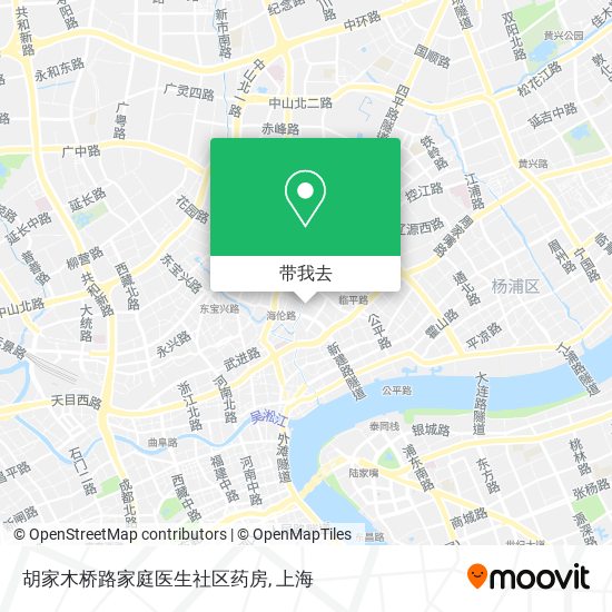 胡家木桥路家庭医生社区药房地图