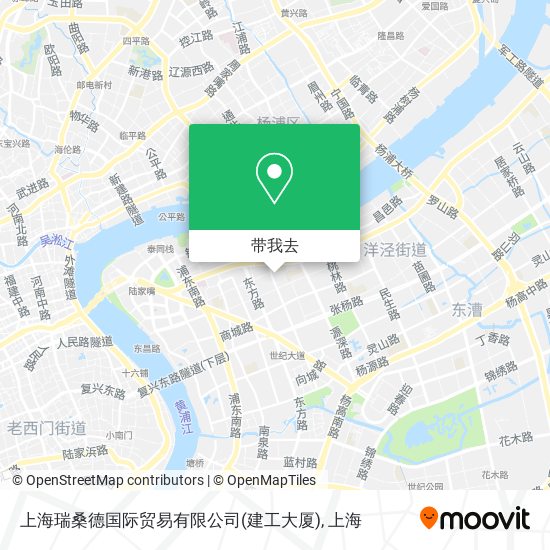 上海瑞桑德国际贸易有限公司(建工大厦)地图