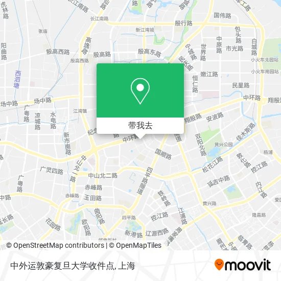 中外运敦豪复旦大学收件点地图
