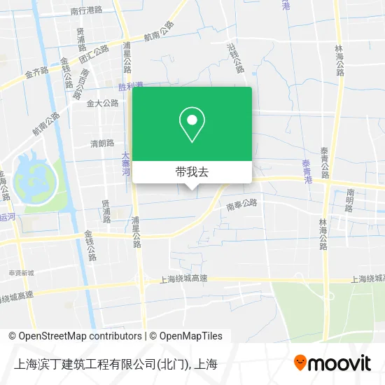 上海滨丁建筑工程有限公司(北门)地图