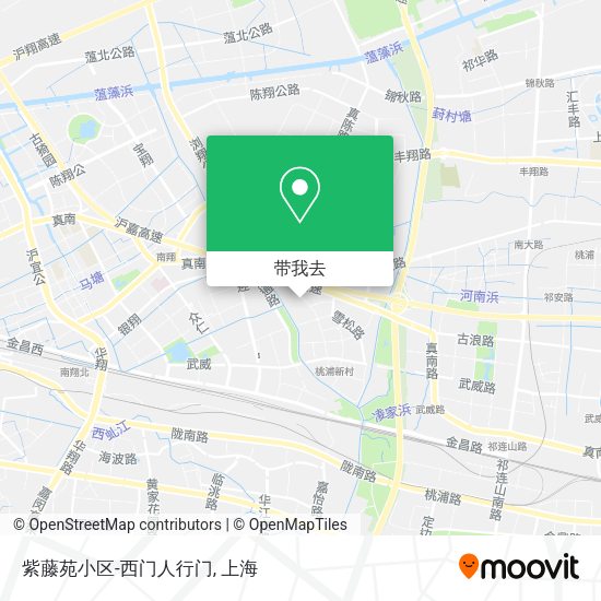 紫藤苑小区-西门人行门地图