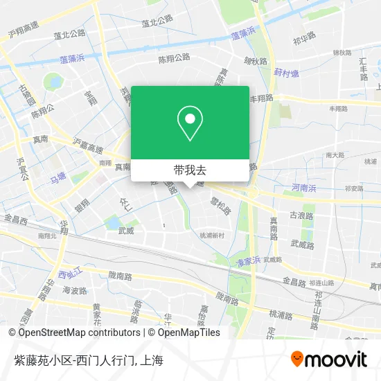 紫藤苑小区-西门人行门地图