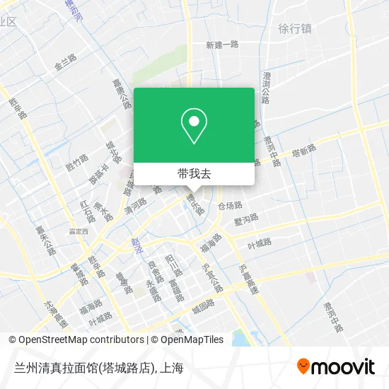 兰州清真拉面馆(塔城路店)地图