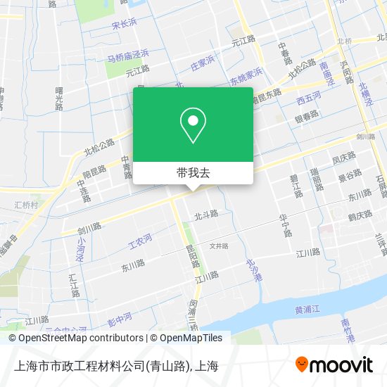 上海市市政工程材料公司(青山路)地图