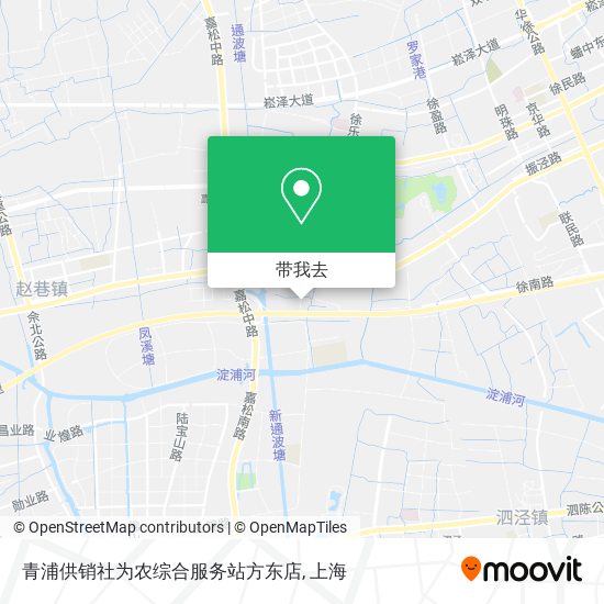 青浦供销社为农综合服务站方东店地图