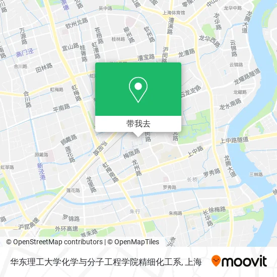 华东理工大学化学与分子工程学院精细化工系地图