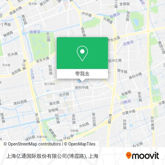 上海亿通国际股份有限公司(博霞路)地图