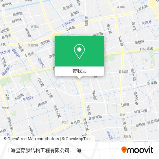 上海玺育膜结构工程有限公司地图