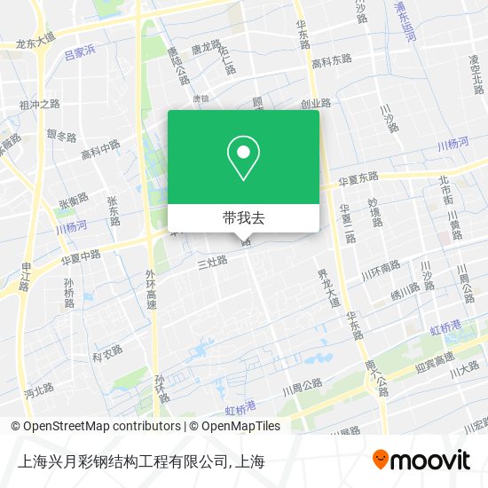 上海兴月彩钢结构工程有限公司地图