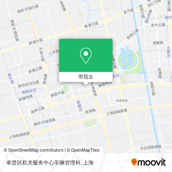 奉贤区机关服务中心车辆管理科地图