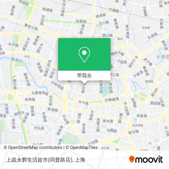 上疏永辉生活超市(同普路店)地图