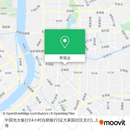 中国光大银行24小时自助银行(证大家园社区支行)地图