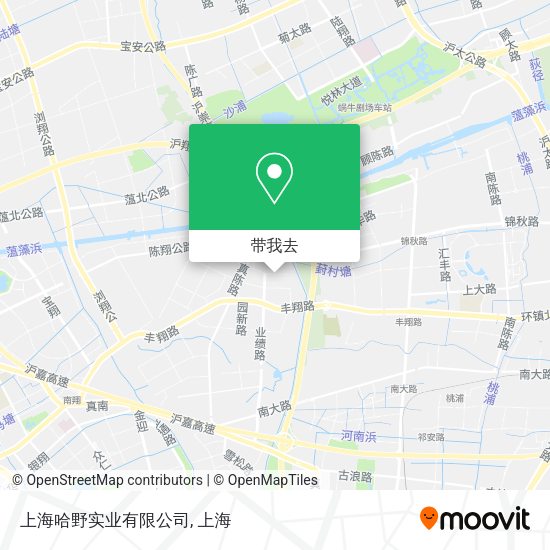 上海哈野实业有限公司地图