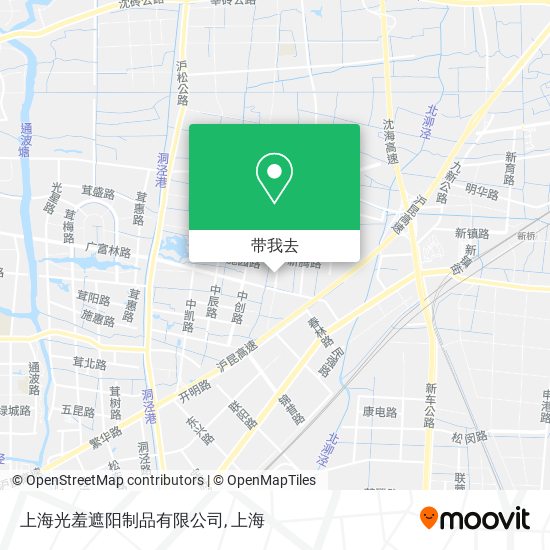 上海光羞遮阳制品有限公司地图