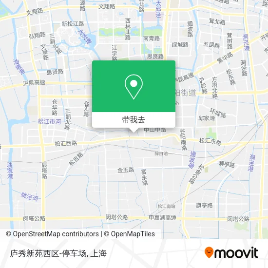 庐秀新苑西区-停车场地图