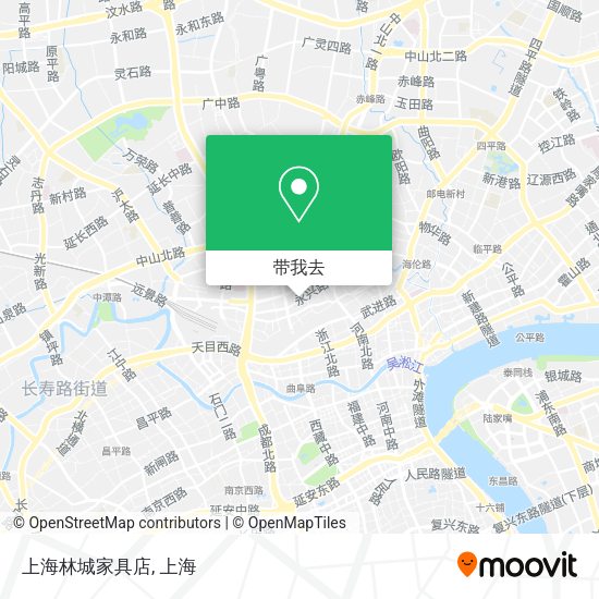 上海林城家具店地图