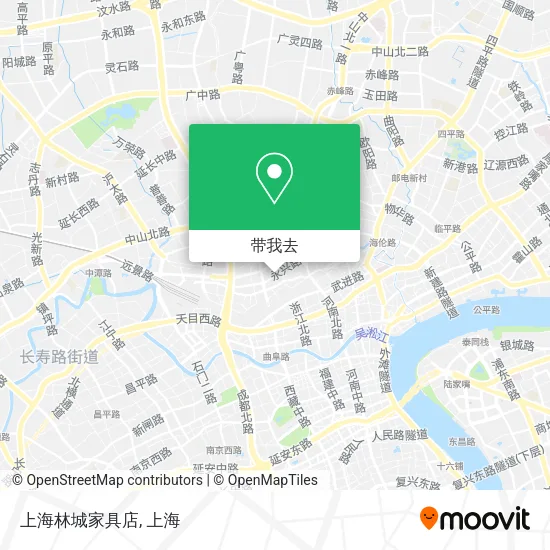 上海林城家具店地图