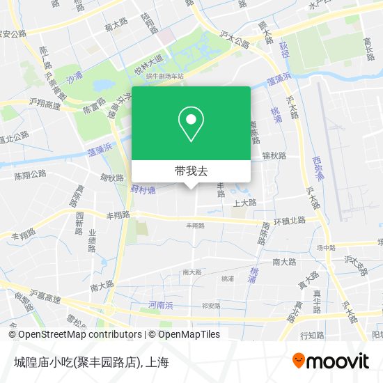 城隍庙小吃(聚丰园路店)地图