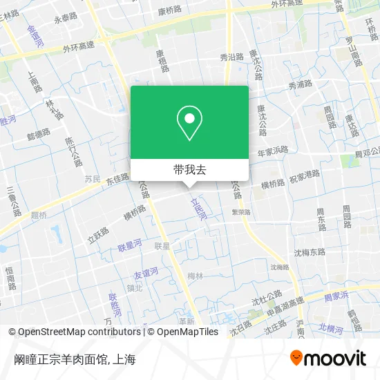 阚瞳正宗羊肉面馆地图