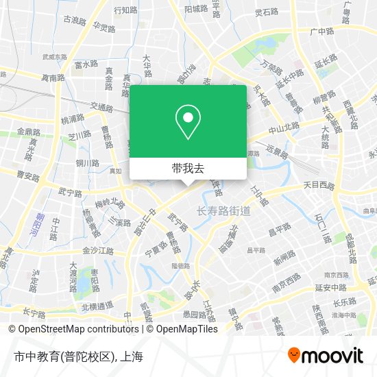 市中教育(普陀校区)地图