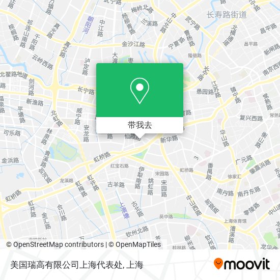 美国瑞高有限公司上海代表处地图