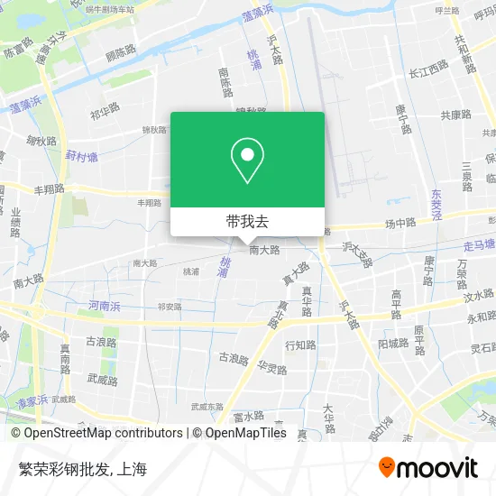 繁荣彩钢批发地图