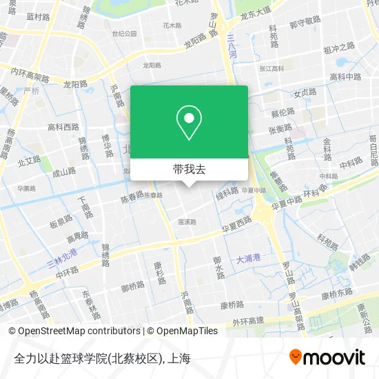全力以赴篮球学院(北蔡校区)地图