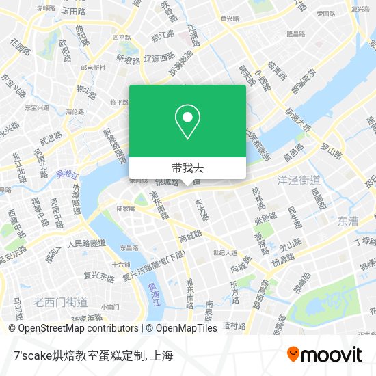 7'scake烘焙教室蛋糕定制地图