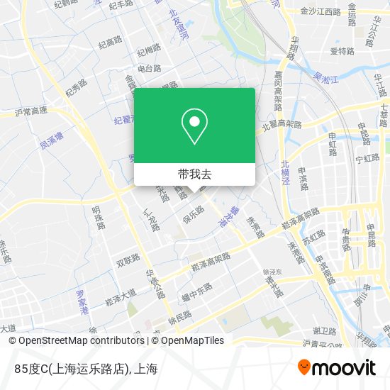 85度C(上海运乐路店)地图