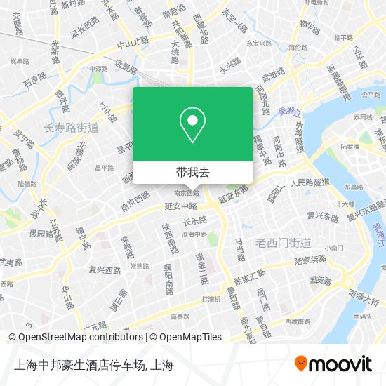 上海中邦豪生酒店停车场地图