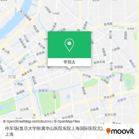 停车场(复旦大学附属华山医院东院上海国际医院北)地图