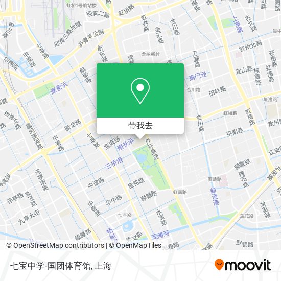 七宝中学-国团体育馆地图