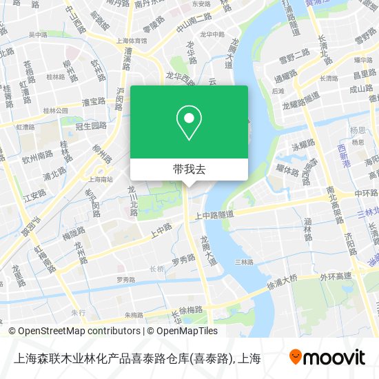 上海森联木业林化产品喜泰路仓库地图