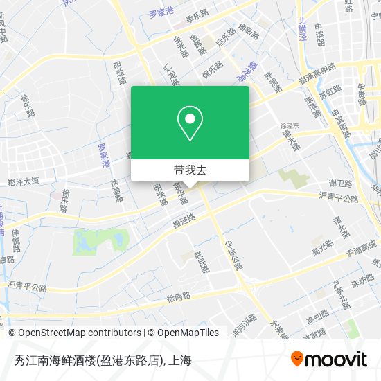 秀江南海鲜酒楼(盈港东路店)地图