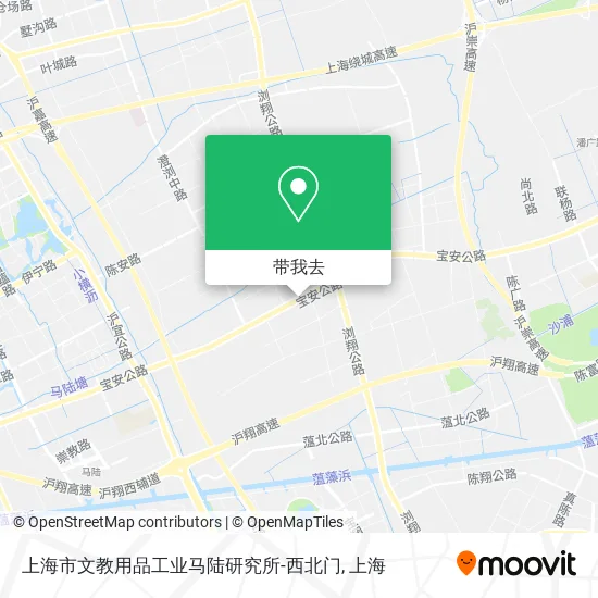 上海市文教用品工业马陆研究所-西北门地图