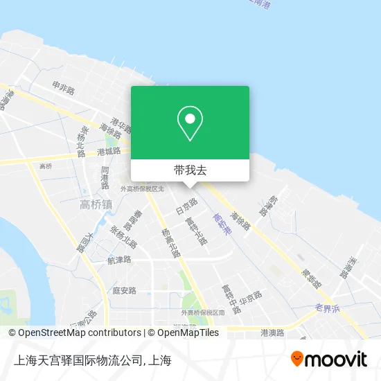 上海天宫驿国际物流公司地图