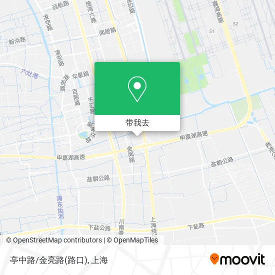 亭中路/金亮路(路口)地图
